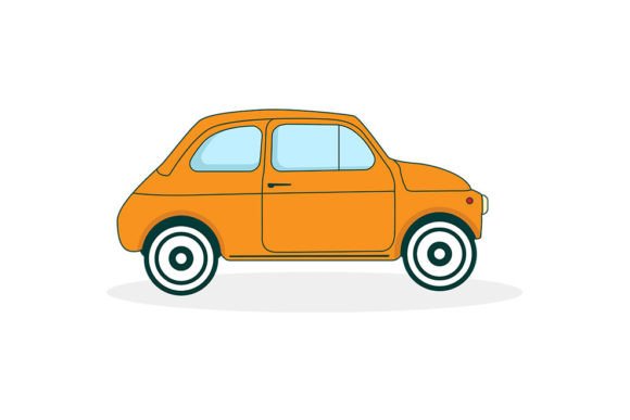 Cute Car Illustration: Playful Graphics for Brand & Illustrations Projects