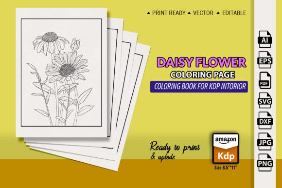 Dahlia Flower Coloring Page for Adult