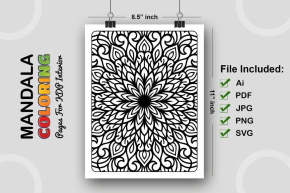 Mandala Coloring Pages KDP Interior 143