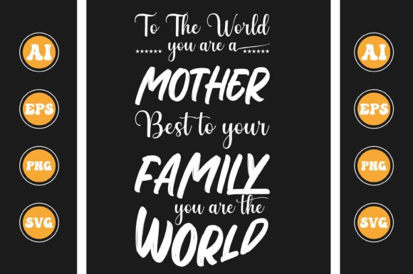 Mother Best T-shirt Design