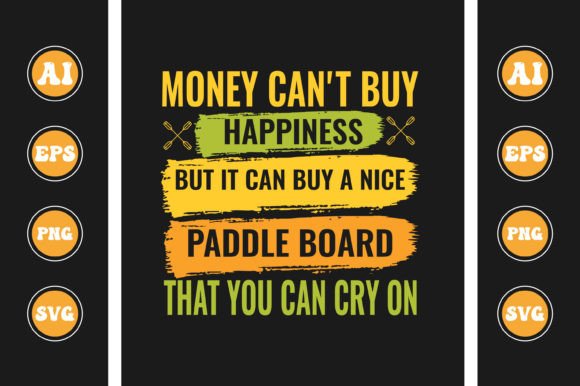 Paddle Board T-Shirt Design Graphics