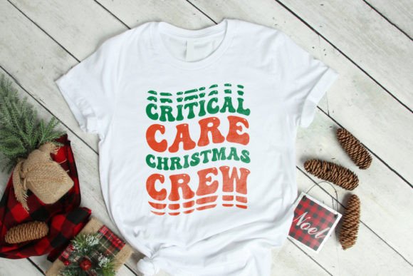 Retro Wavy ICU Nurse T-Shirt SVG Graphics