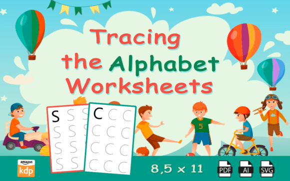 Tracing the Alphabet Worksheets: Prek Graphics Done Right